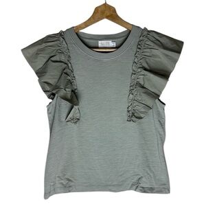 Nation LTD Los Angeles Jenna Cuffed Combo Top Size Small